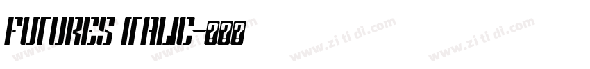 futures Italic字体转换